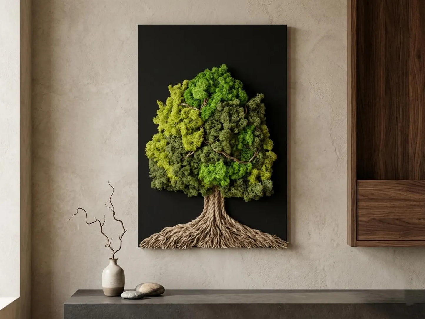 The Lone Tree – Preserved Moss Wall Art