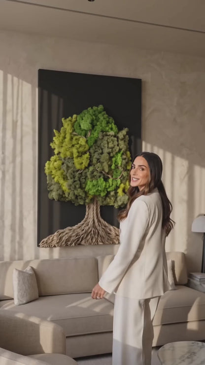 The Lone Tree – Preserved Moss Wall Art